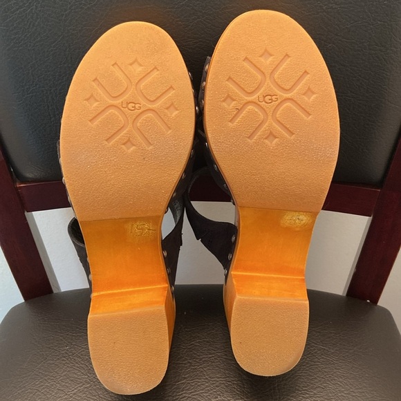 UGG Women's Black Sandals Size 8 - Picture 4 of 5